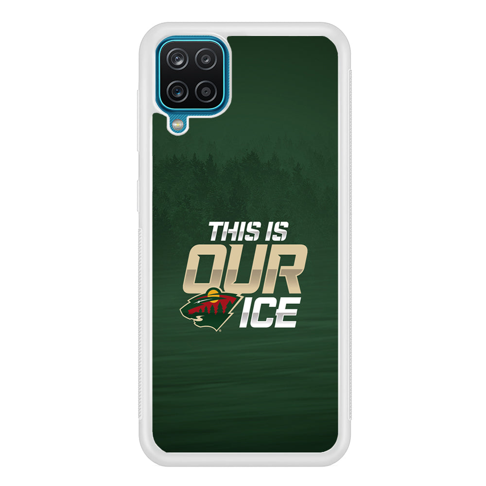Hockey Minnesota Wild NHL 002 Samsung Galaxy A12 Case-Phone Case-Rubber White (2D Case)-Altracase
