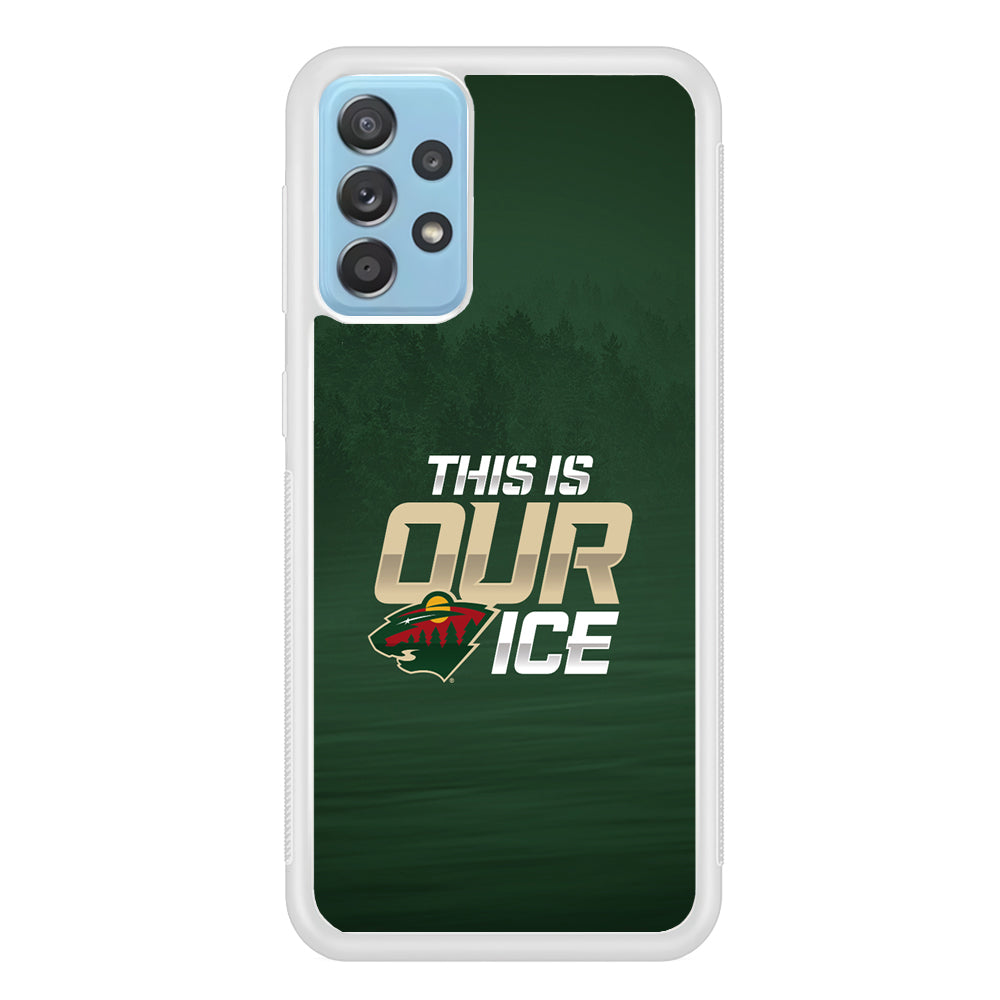 Hockey Minnesota Wild NHL 002 Samsung Galaxy A72 Case-Phone Case-Rubber White (2D Case)-Altracase