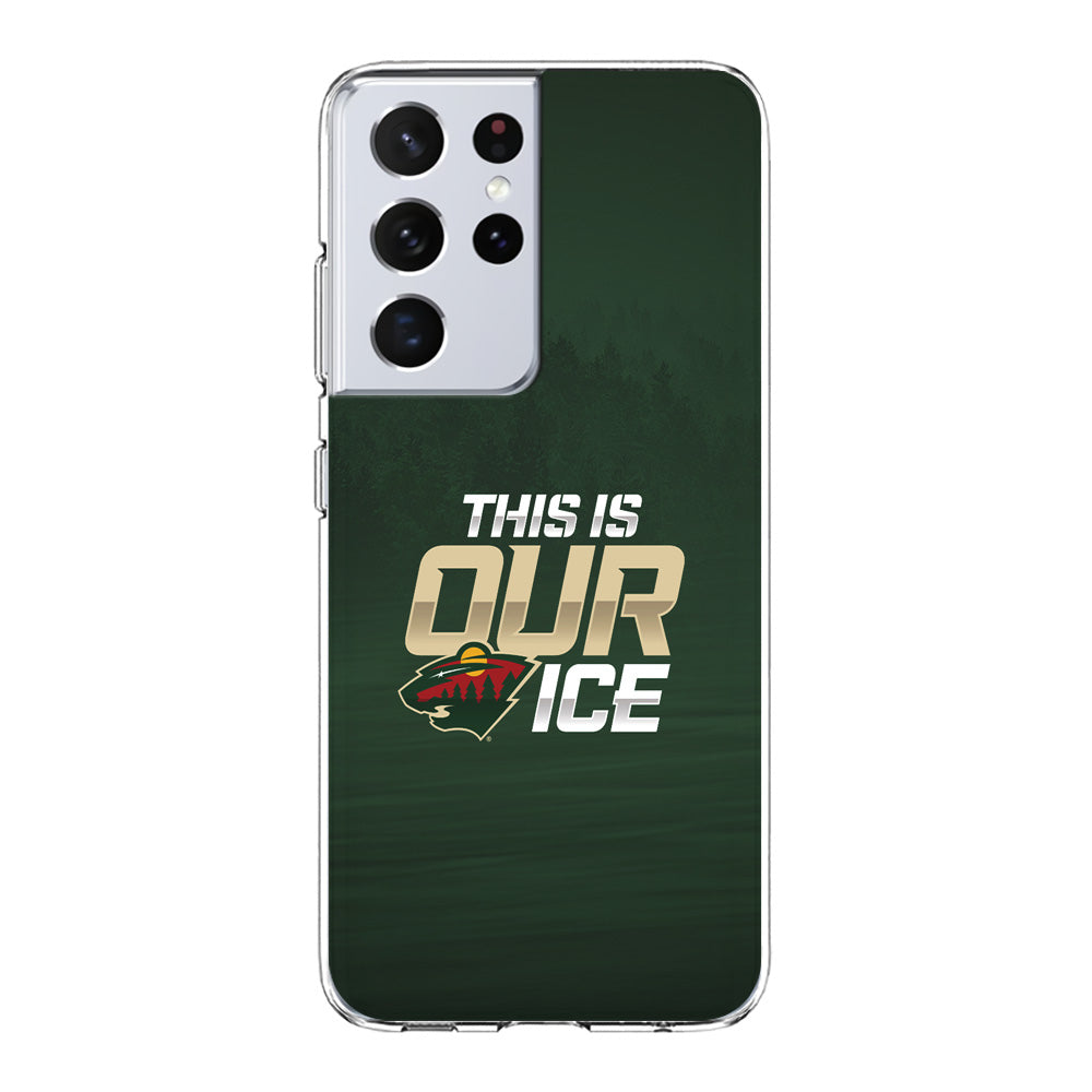 Hockey Minnesota Wild NHL 002 Samsung Galaxy S21 Ultra Case-Phone Case-Clear Soft Case-Altracase
