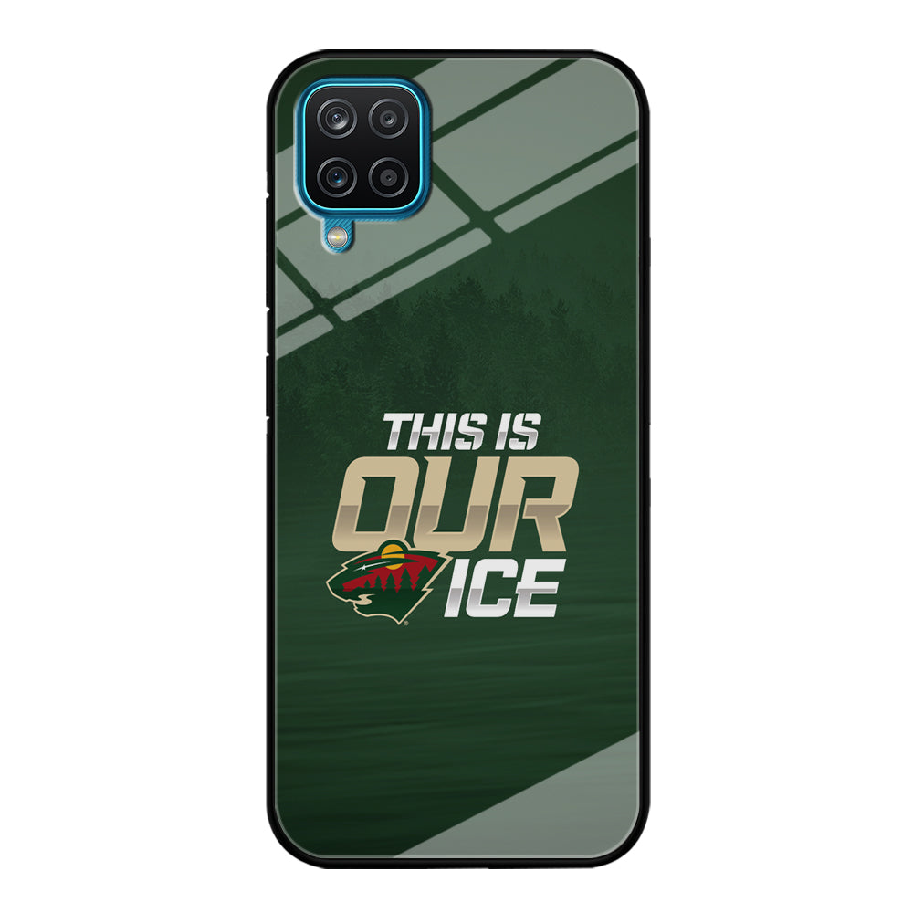 Hockey Minnesota Wild NHL 002 Samsung Galaxy A12 Case-Phone Case-Tempered Glass Case-Altracase