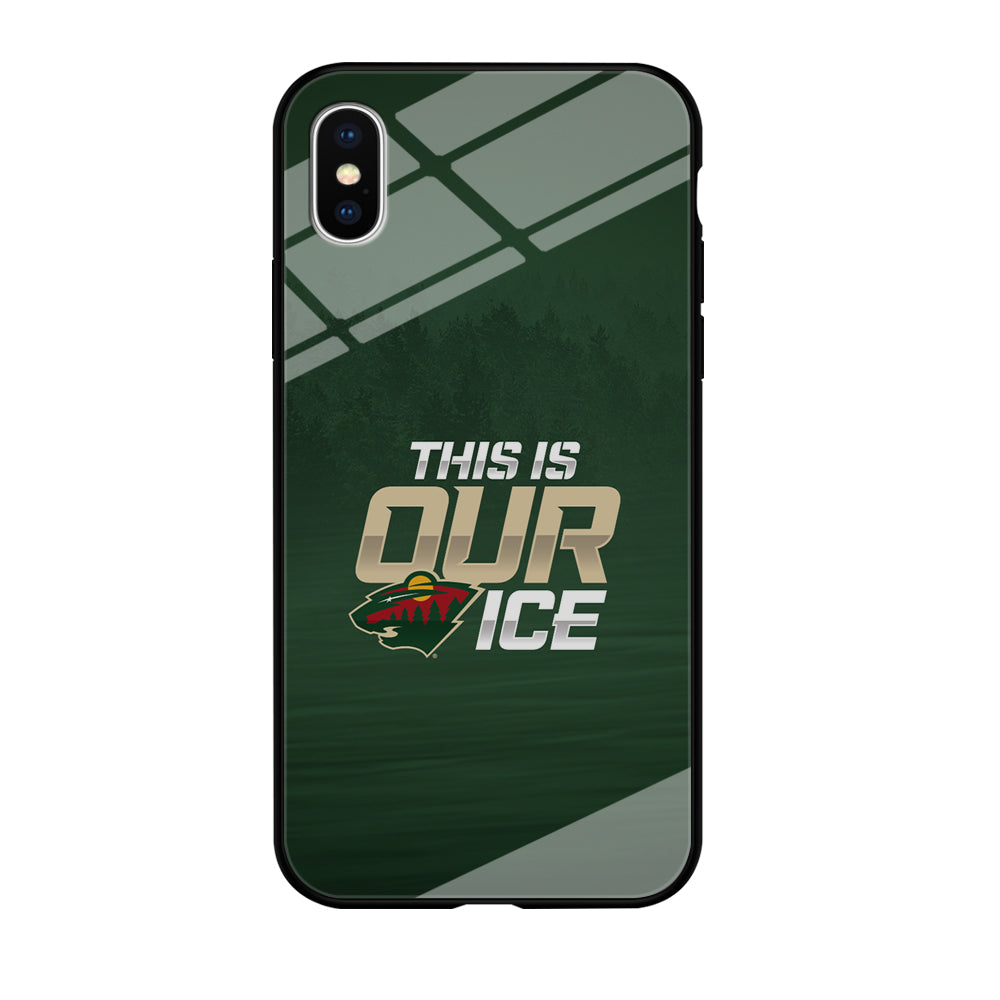 Hockey Minnesota Wild NHL 002 iPhone Xs Case-Phone Case-Tempered Glass Case-Altracase