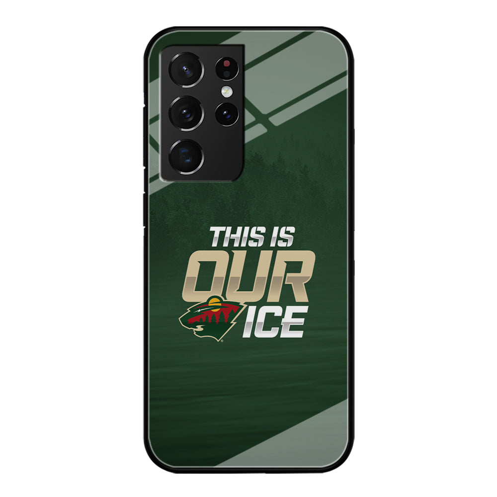 Hockey Minnesota Wild NHL 002 Samsung Galaxy S21 Ultra Case-Phone Case-Tempered Glass Case-Altracase