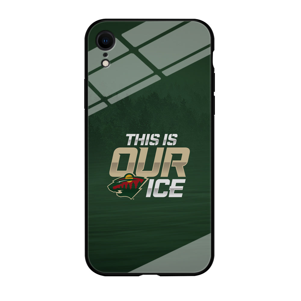 Hockey Minnesota Wild NHL 002 iPhone XR Case-Phone Case-Tempered Glass Case-Altracase