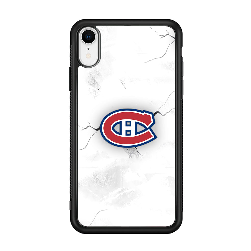 Hockey Montréal Canadiens NHL 001 iPhone XR Case-Phone Case-Rubber Black (2D Case)-Altracase