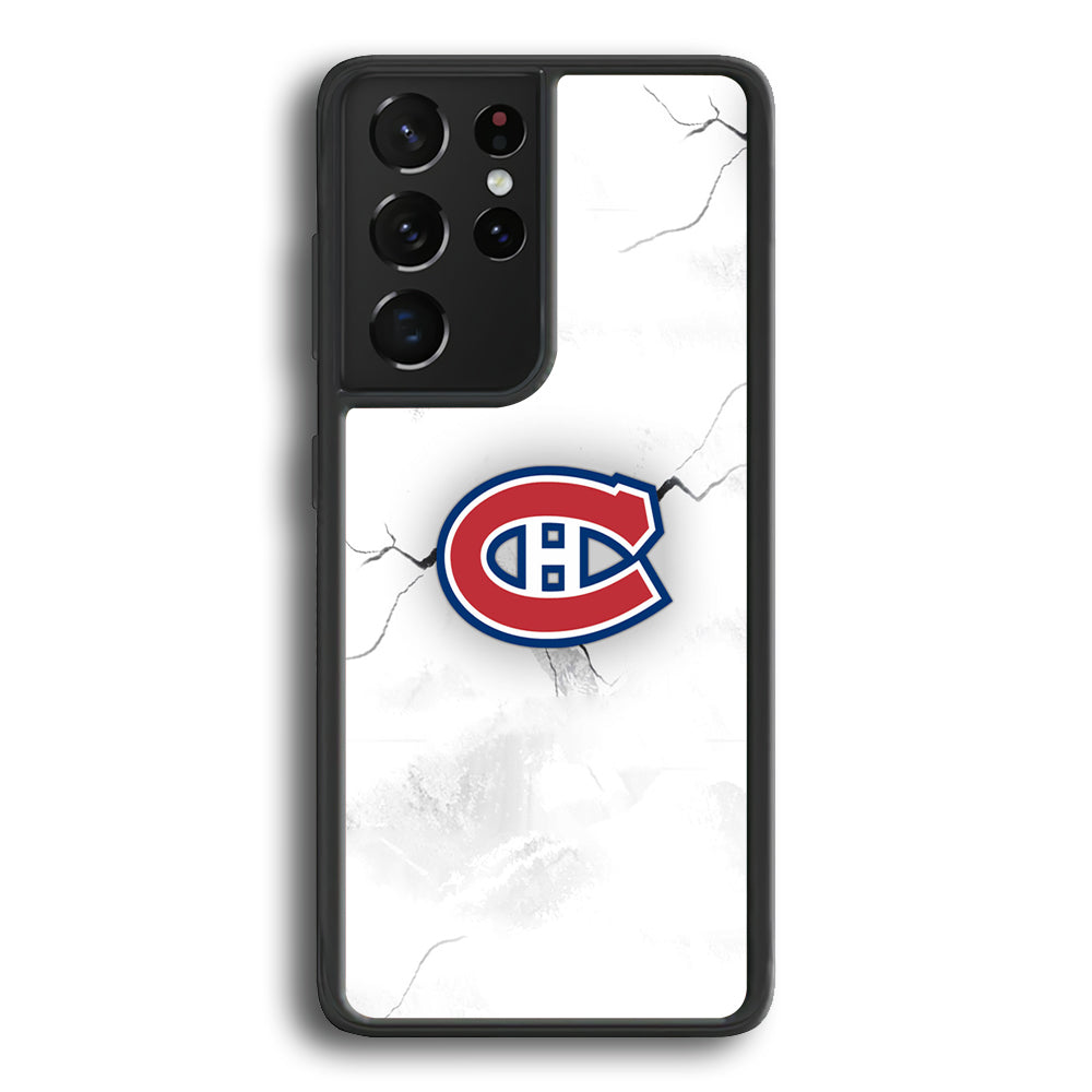 Hockey Montréal Canadiens NHL 001 Samsung Galaxy S21 Ultra Case-Phone Case-Rubber Black (2D Case)-Altracase