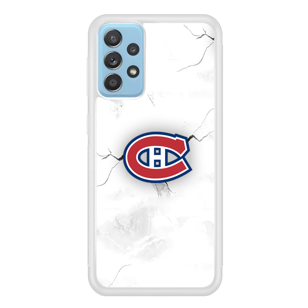 Hockey Montréal Canadiens NHL 001 Samsung Galaxy A72 Case-Phone Case-Rubber White (2D Case)-Altracase