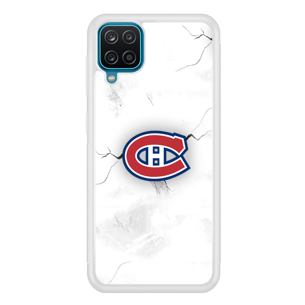 Hockey Montréal Canadiens NHL 001 Samsung Galaxy A12 Case-Phone Case-Rubber White (2D Case)-Altracase