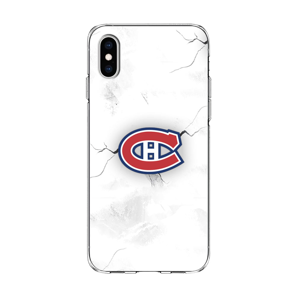 Hockey Montréal Canadiens NHL 001 iPhone Xs Case-Phone Case-Clear Soft Case-Altracase