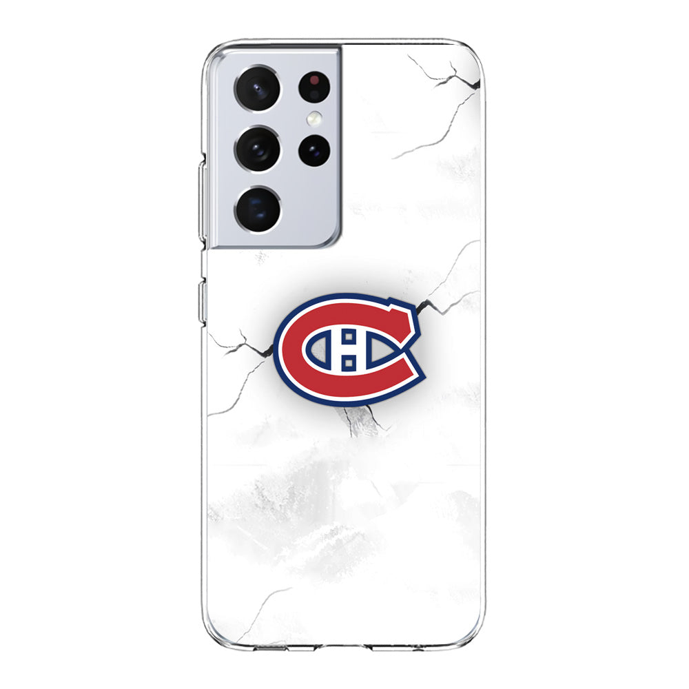 Hockey Montréal Canadiens NHL 001 Samsung Galaxy S21 Ultra Case-Phone Case-Clear Soft Case-Altracase