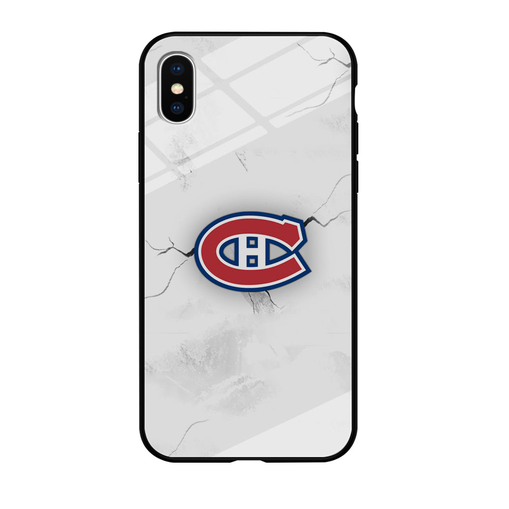 Hockey Montréal Canadiens NHL 001 iPhone Xs Case-Phone Case-Tempered Glass Case-Altracase