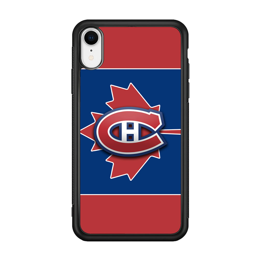 Hockey Montréal Canadiens NHL 002 iPhone XR Case-Phone Case-Rubber Black (2D Case)-Altracase