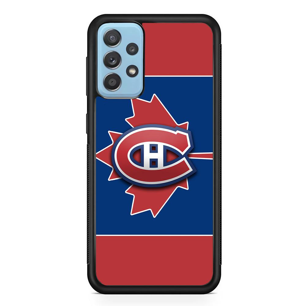 Hockey Montréal Canadiens NHL 002 Samsung Galaxy A72 Case-Phone Case-Rubber Black (2D Case)-Altracase