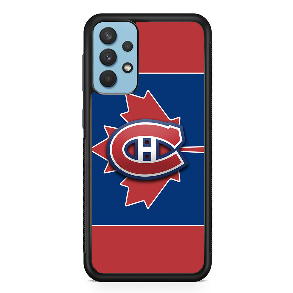 Hockey Montréal Canadiens NHL 002 Samsung Galaxy A32 Case-Phone Case-Rubber Black (2D Case)-Altracase