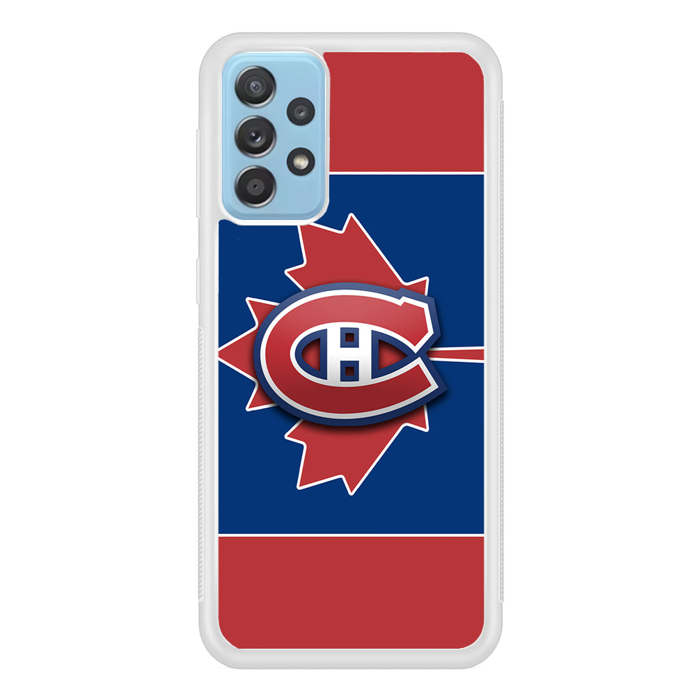 Hockey Montréal Canadiens NHL 002 Samsung Galaxy A72 Case-Phone Case-Rubber White (2D Case)-Altracase
