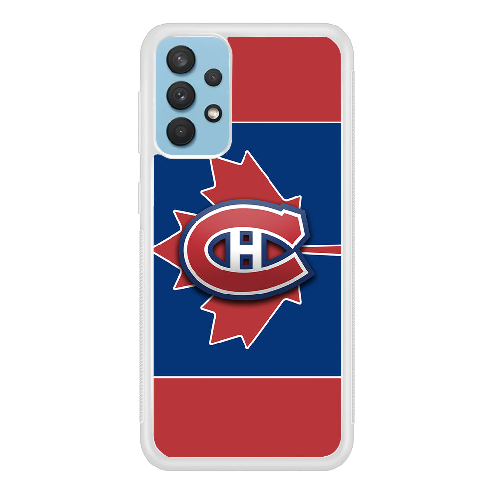 Hockey Montréal Canadiens NHL 002 Samsung Galaxy A32 Case-Phone Case-Rubber White (2D Case)-Altracase
