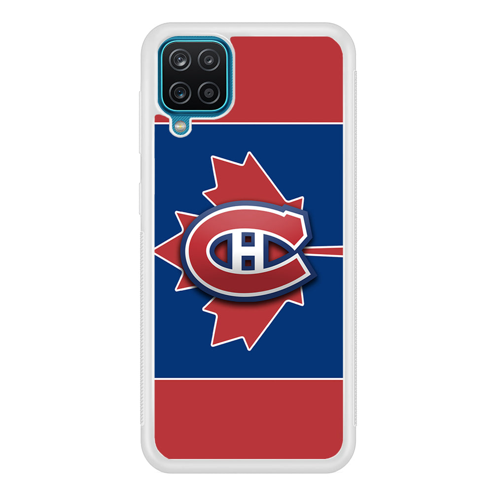Hockey Montréal Canadiens NHL 002 Samsung Galaxy A12 Case-Phone Case-Rubber White (2D Case)-Altracase