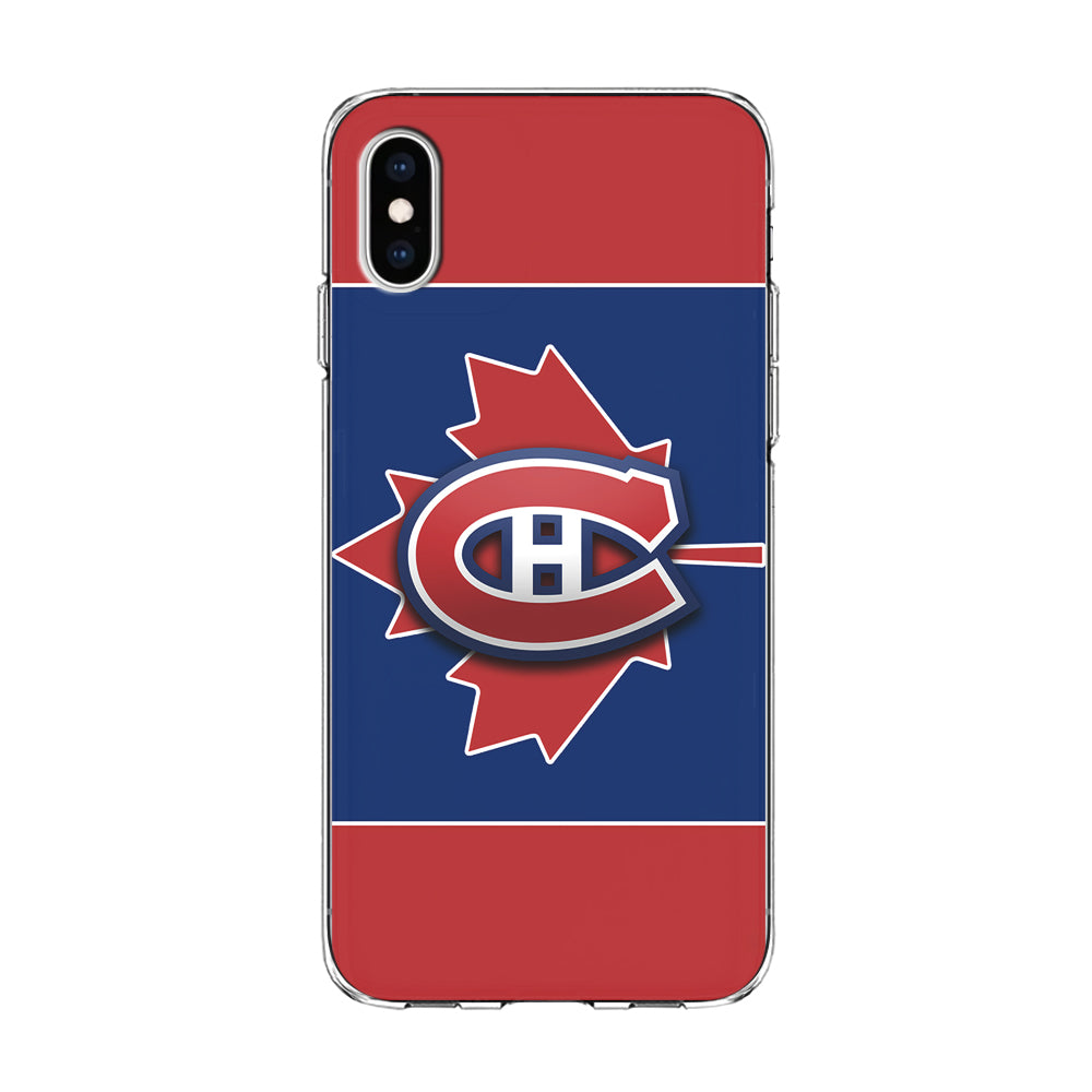 Hockey Montréal Canadiens NHL 002 iPhone Xs Case-Phone Case-Clear Soft Case-Altracase