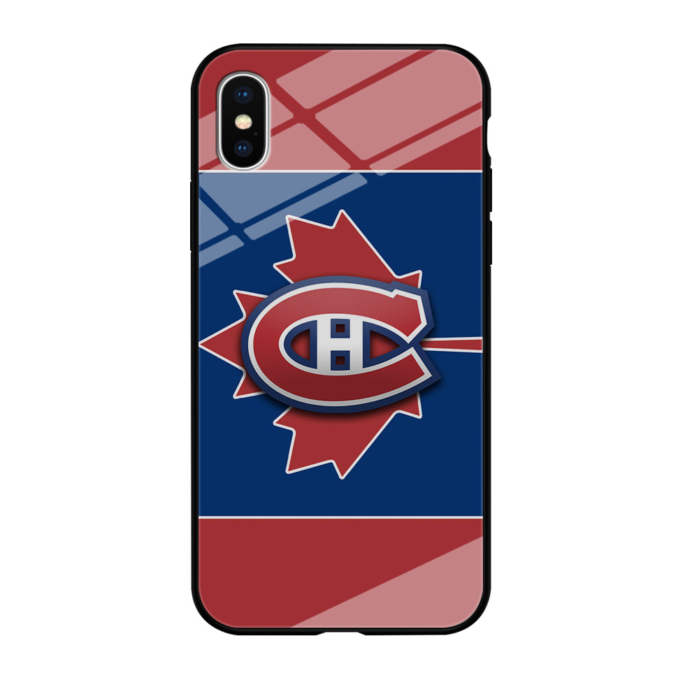 Hockey Montréal Canadiens NHL 002 iPhone Xs Case-Phone Case-Tempered Glass Case-Altracase