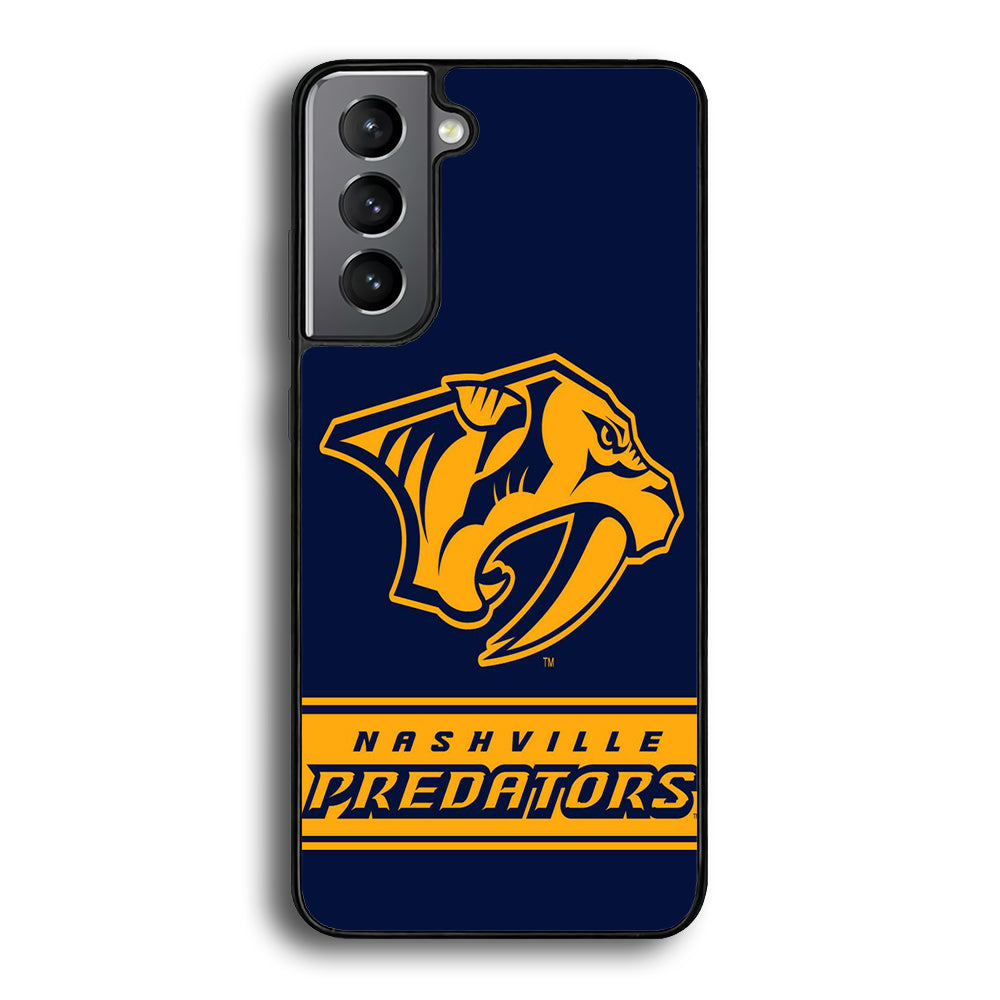 Hockey Nashville Predators NHL 001 Samsung Galaxy S25 Case-Phone Case-Rubber Black (2D Case)-Altracase