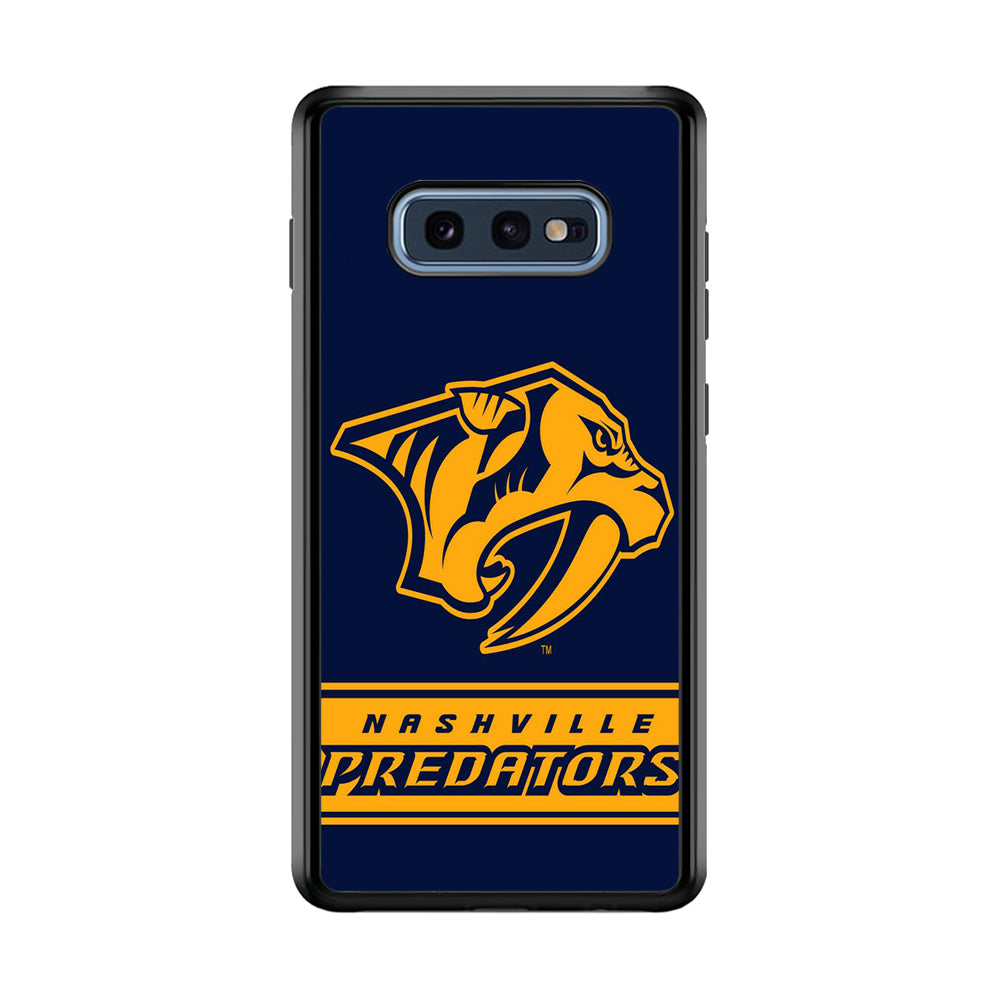 Hockey Nashville Predators NHL 001 Samsung Galaxy S10E Case-Phone Case-Rubber Black (2D Case)-Altracase