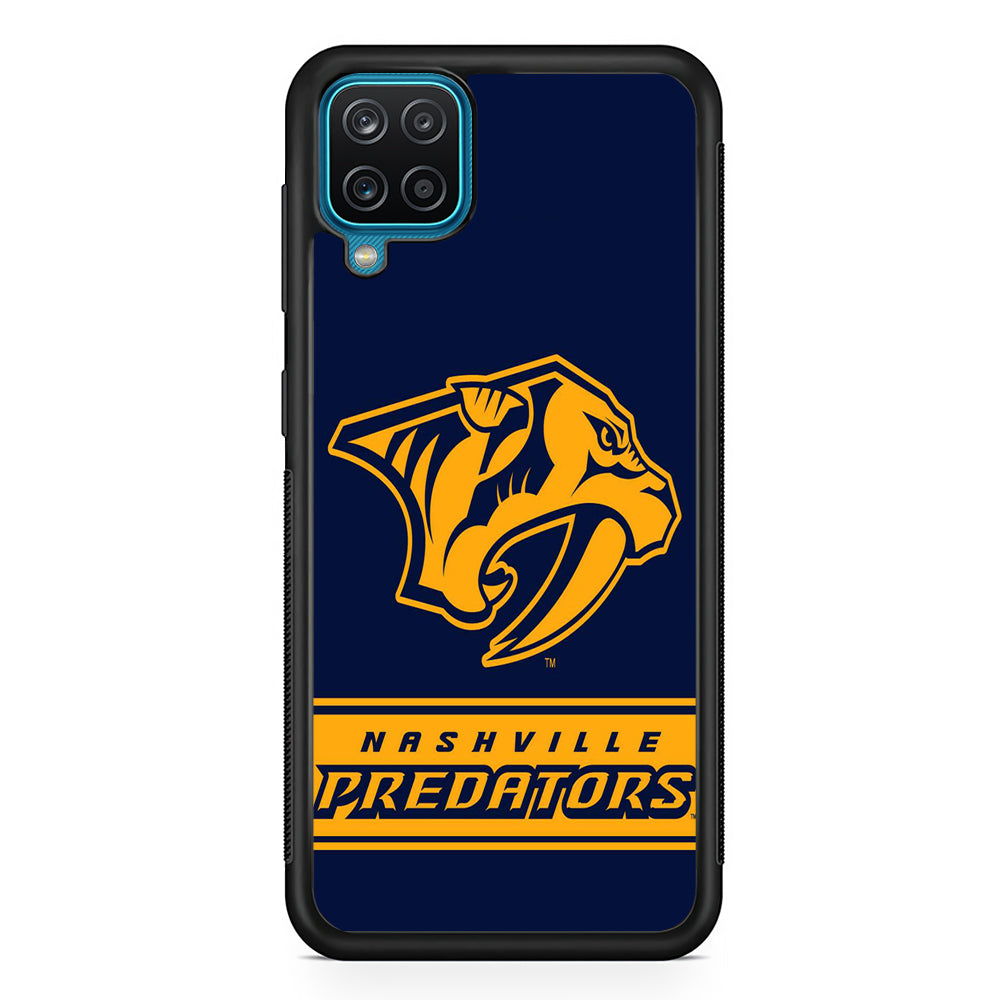 Hockey Nashville Predators NHL 001 Samsung Galaxy A12 Case-Phone Case-Rubber Black (2D Case)-Altracase
