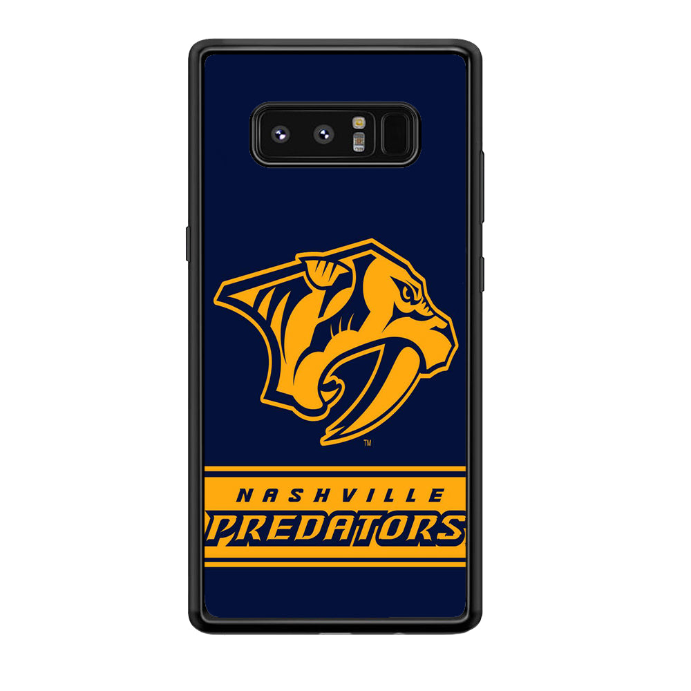 Hockey Nashville Predators NHL 001 Samsung Galaxy Note 8 Case-Phone Case-Rubber Black (2D Case)-Altracase