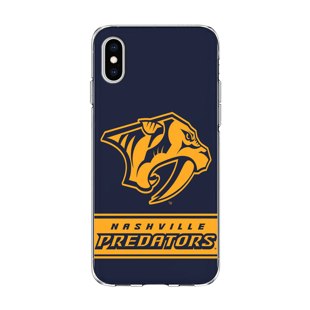 Hockey Nashville Predators NHL 001 iPhone Xs Case-Phone Case-Clear Soft Case-Altracase