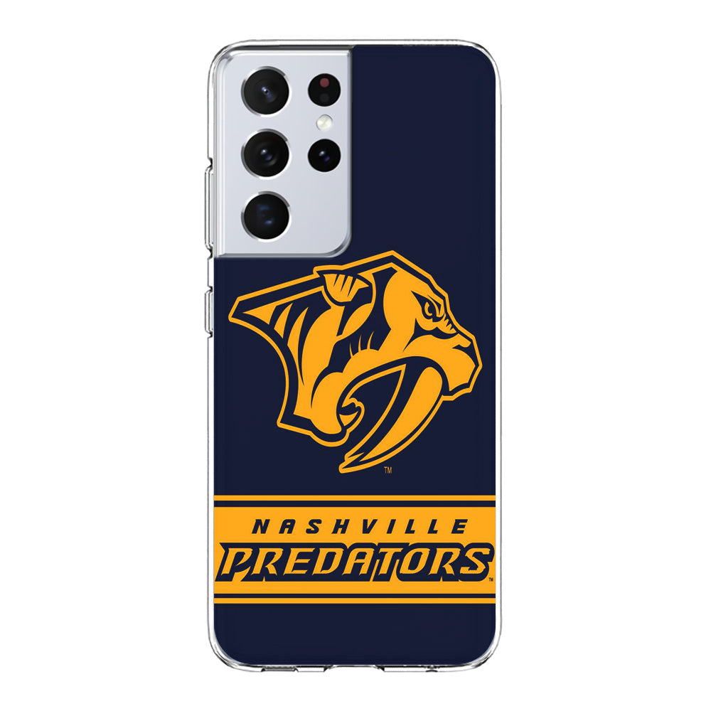 Hockey Nashville Predators NHL 001 Samsung Galaxy S21 Ultra Case-Phone Case-Clear Soft Case-Altracase