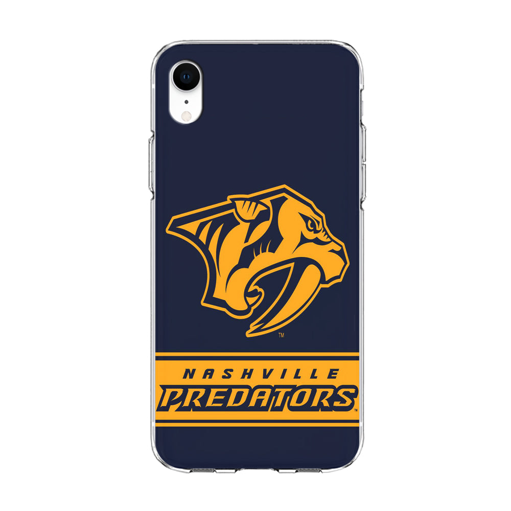 Hockey Nashville Predators NHL 001 iPhone XR Case-Phone Case-Clear Soft Case-Altracase