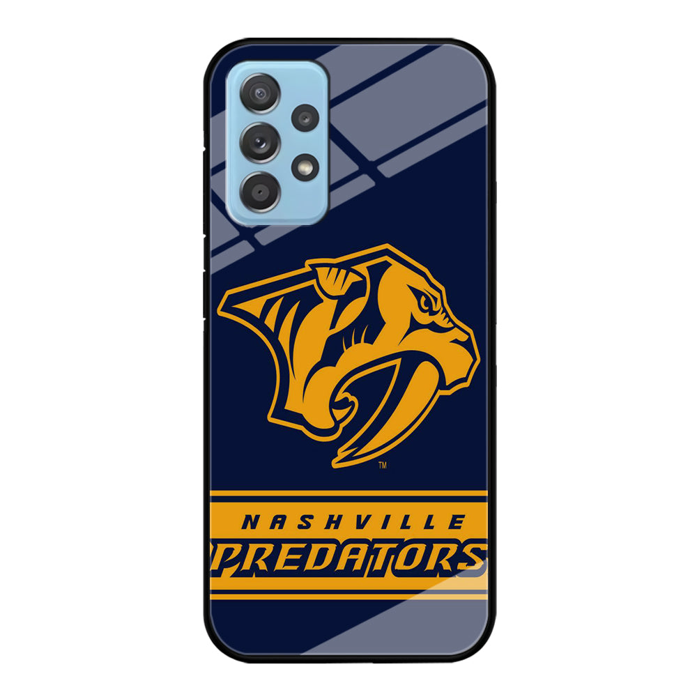 Hockey Nashville Predators NHL 001 Samsung Galaxy A72 Case-Phone Case-Tempered Glass Case-Altracase