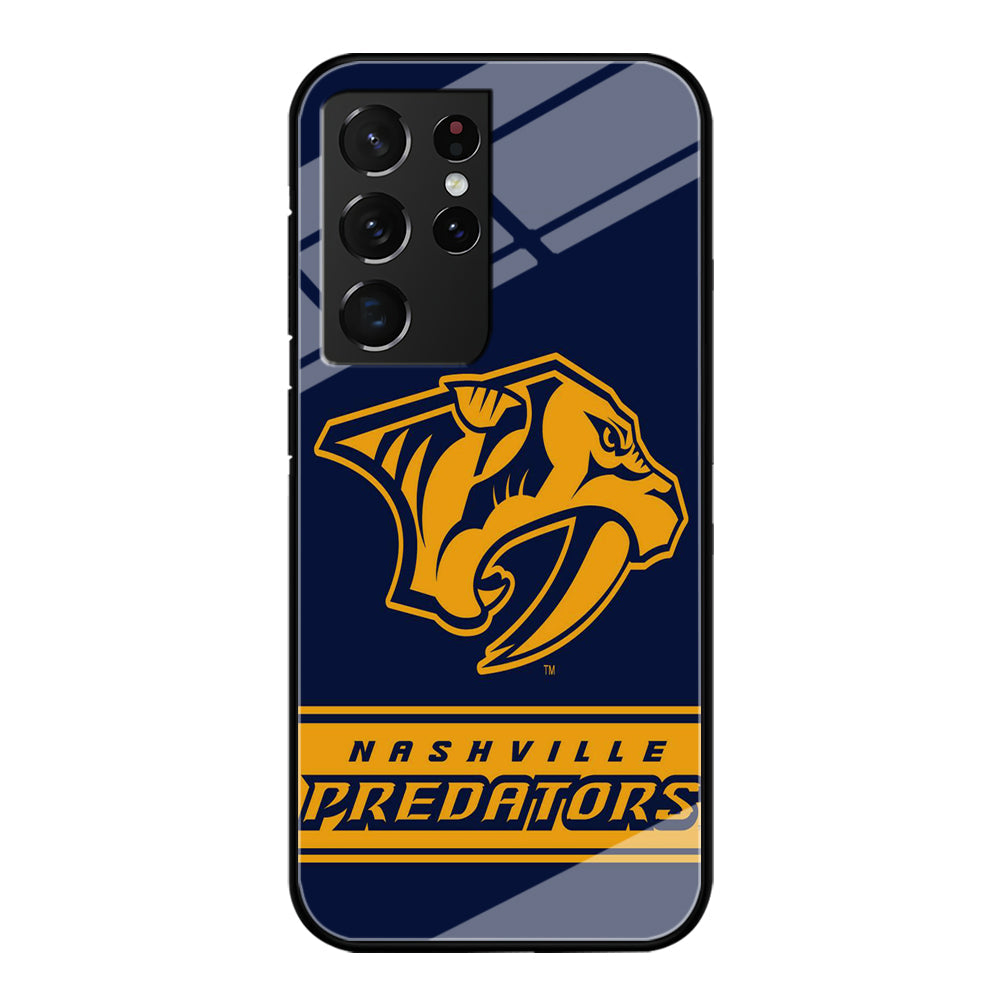 Hockey Nashville Predators NHL 001 Samsung Galaxy S22 Ultra Case-Phone Case-Tempered Glass Case-Altracase