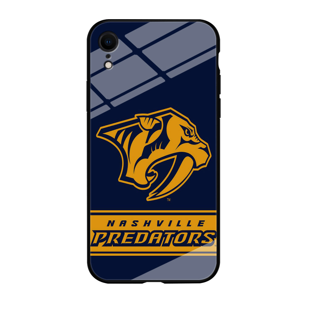 Hockey Nashville Predators NHL 001 iPhone XR Case-Phone Case-Tempered Glass Case-Altracase