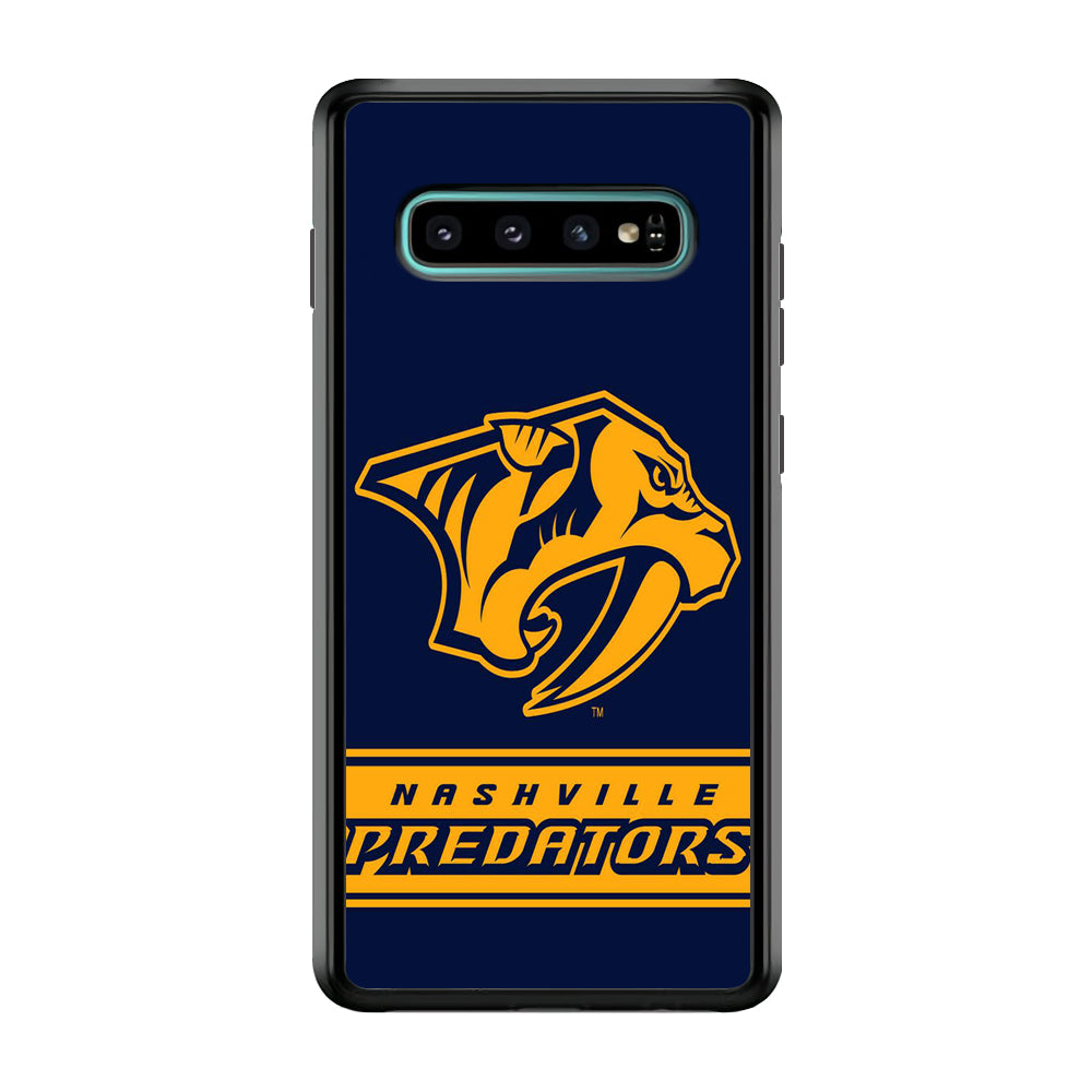 Hockey Nashville Predators NHL 001 Samsung Galaxy S10 Plus Case-Phone Case-Rubber Black (2D Case)-Altracase
