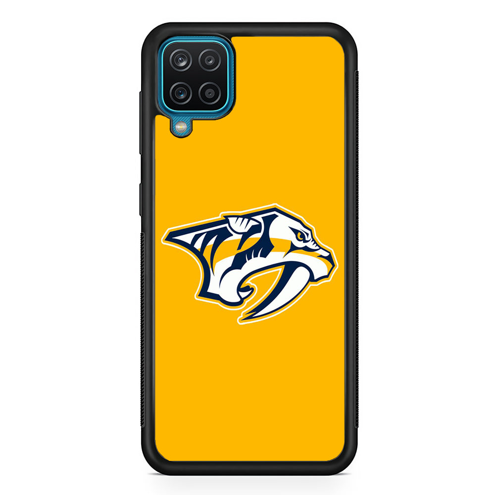 Hockey Nashville Predators NHL 002 Samsung Galaxy A12 Case-Phone Case-Rubber Black (2D Case)-Altracase