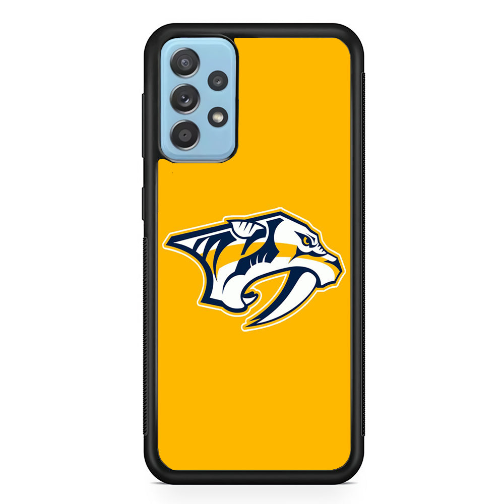 Hockey Nashville Predators NHL 002 Samsung Galaxy A72 Case-Phone Case-Rubber Black (2D Case)-Altracase