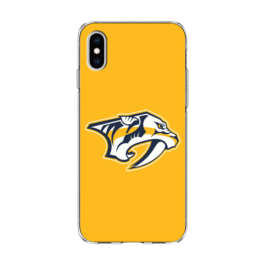 Hockey Nashville Predators NHL 002 iPhone Xs Case-Phone Case-Clear Soft Case-Altracase