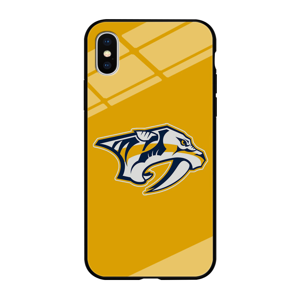 Hockey Nashville Predators NHL 002 iPhone Xs Case-Phone Case-Tempered Glass Case-Altracase