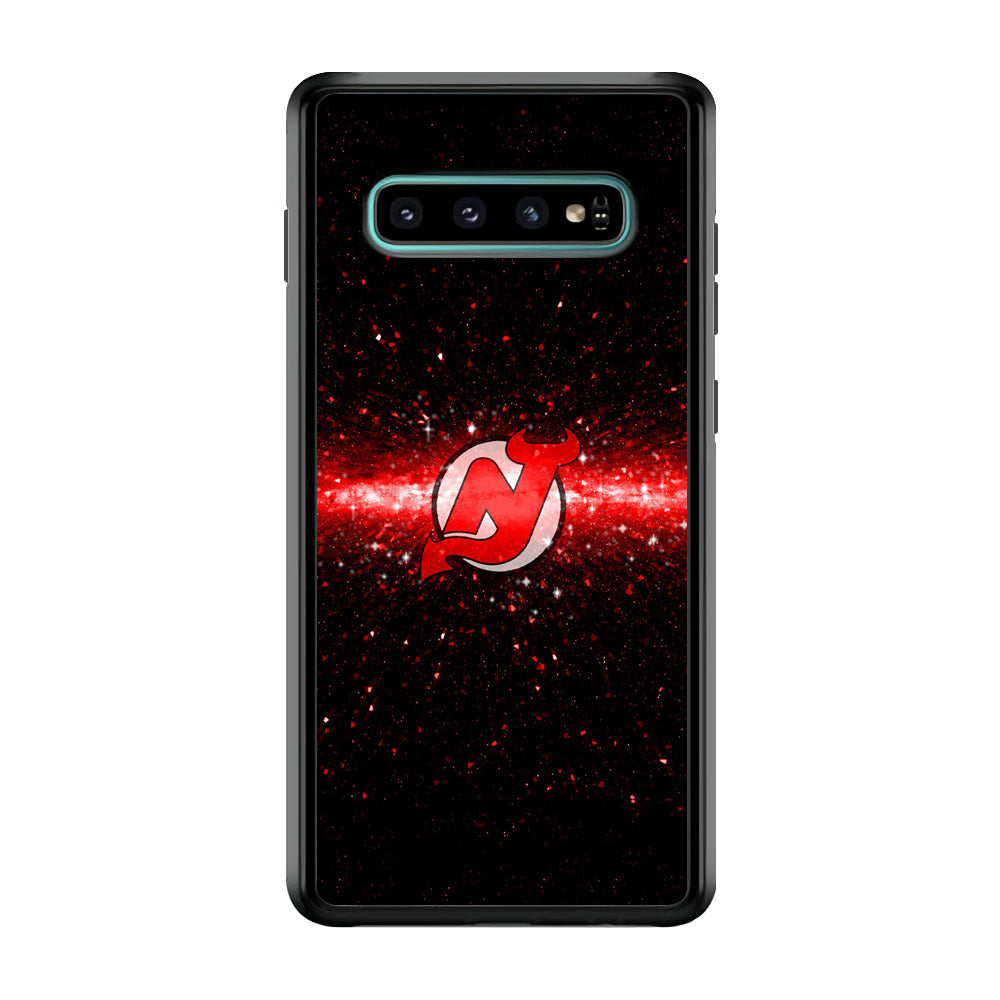 Hockey New Jersey Devils NHL 001 Samsung Galaxy S10 Case-Phone Case-Rubber Black (2D Case)-Altracase