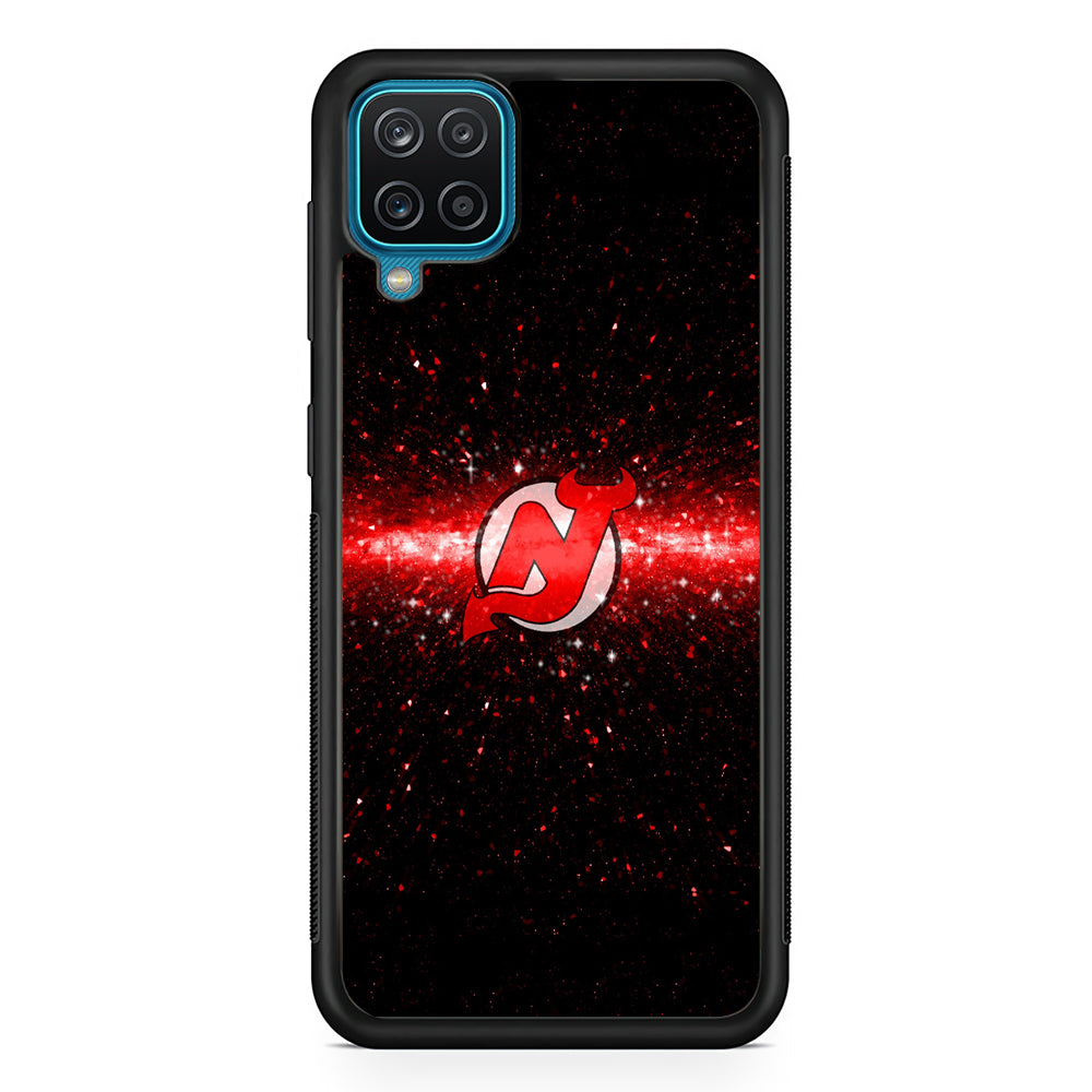 Hockey New Jersey Devils NHL 001 Samsung Galaxy A12 Case-Phone Case-Rubber Black (2D Case)-Altracase