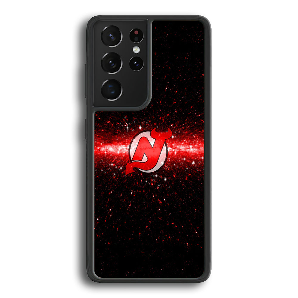 Hockey New Jersey Devils NHL 001 Samsung Galaxy S23 Ultra Case-Phone Case-Rubber Black (2D Case)-Altracase
