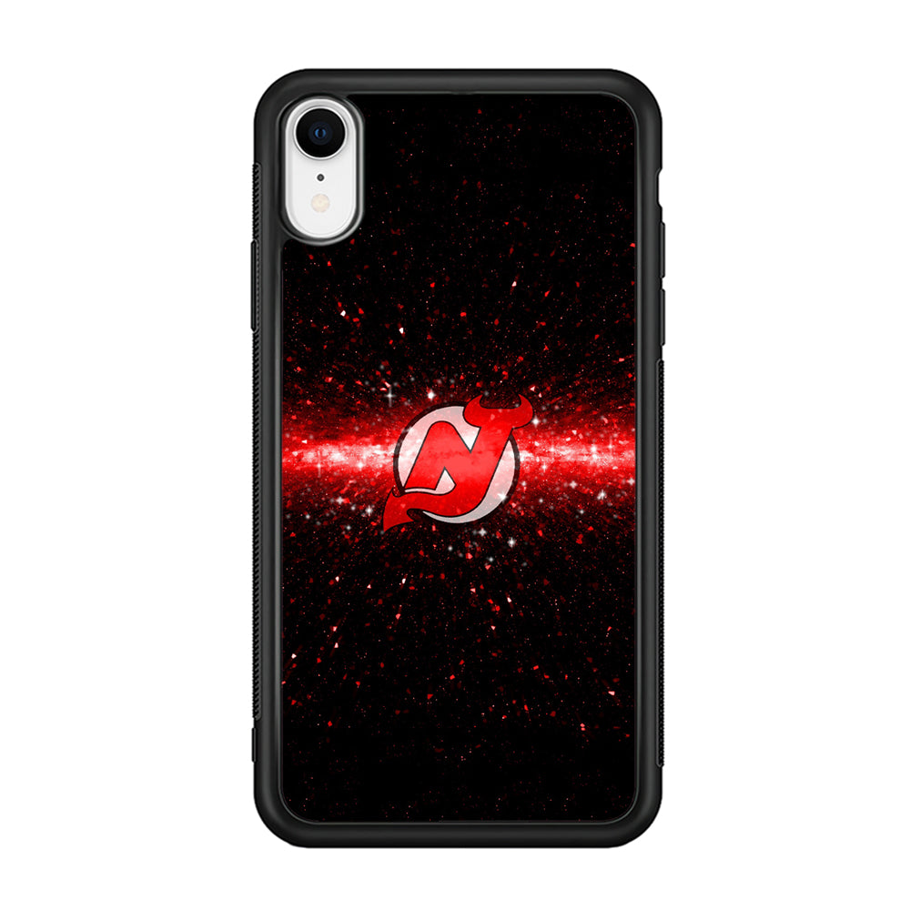 Hockey New Jersey Devils NHL 001 iPhone XR Case-Phone Case-Rubber Black (2D Case)-Altracase