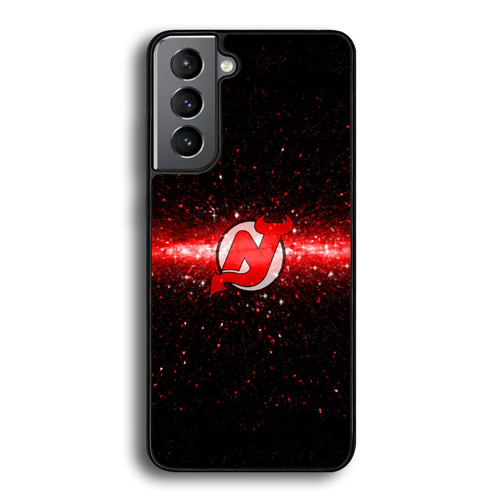 Hockey New Jersey Devils NHL 001 Samsung Galaxy S21 Plus Case-Phone Case-Rubber Black (2D Case)-Altracase