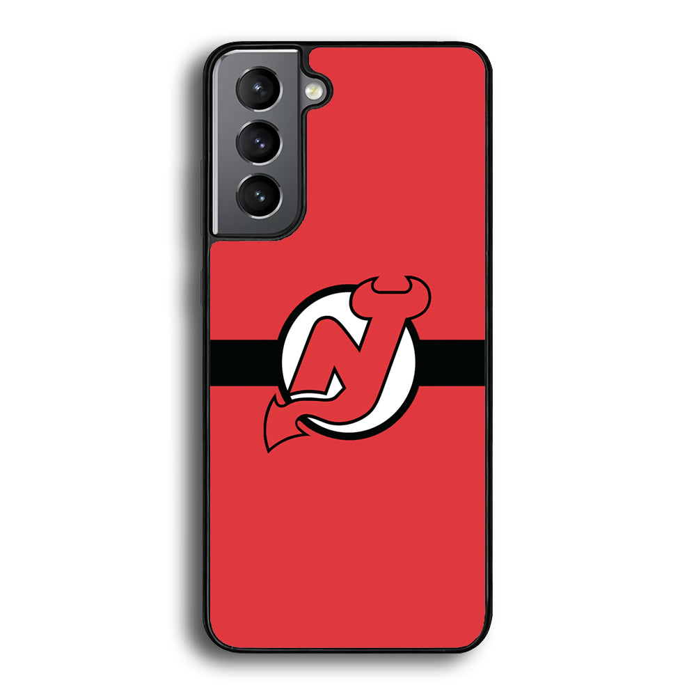 Hockey New Jersey Devils NHL 002 Samsung Galaxy S21 Plus Case-Phone Case-Rubber Black (2D Case)-Altracase