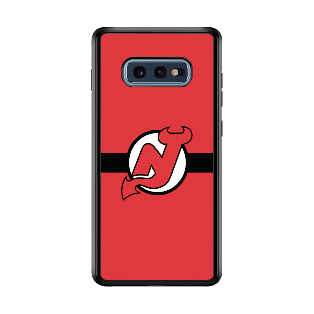 Hockey New Jersey Devils NHL 002 Samsung Galaxy S10E Case-Phone Case-Rubber Black (2D Case)-Altracase
