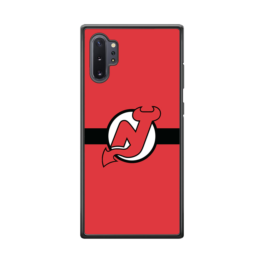 Hockey New Jersey Devils NHL 002 Samsung Galaxy Note 10 Plus Case-Phone Case-Rubber Black (2D Case)-Altracase