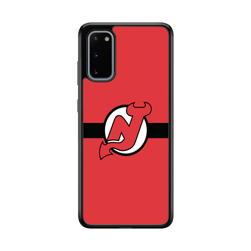 Hockey New Jersey Devils NHL 002 Samsung Galaxy S20 Case-Phone Case-Rubber Black (2D Case)-Altracase