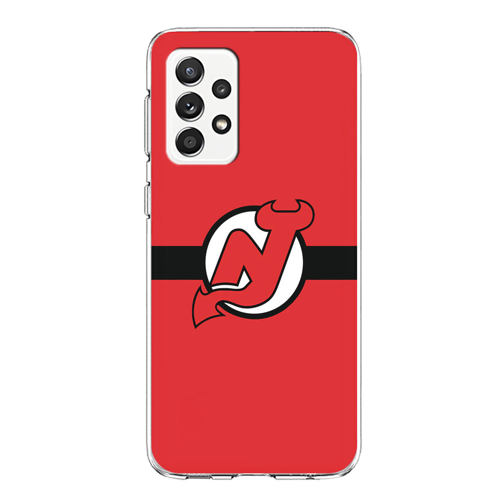 Hockey New Jersey Devils NHL 002 Samsung Galaxy A72 Case-Phone Case-Clear Soft Case-Altracase