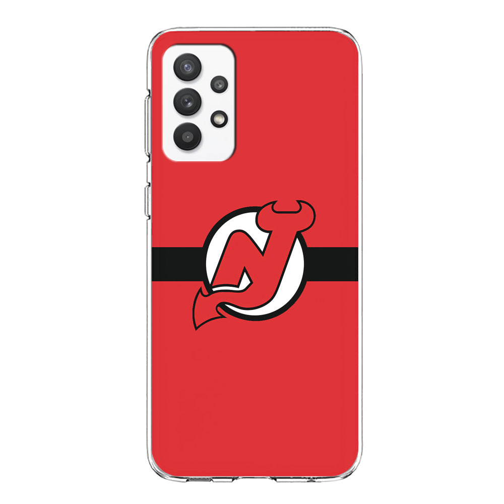 Hockey New Jersey Devils NHL 002 Samsung Galaxy A32 Case-Phone Case-Clear Soft Case-Altracase