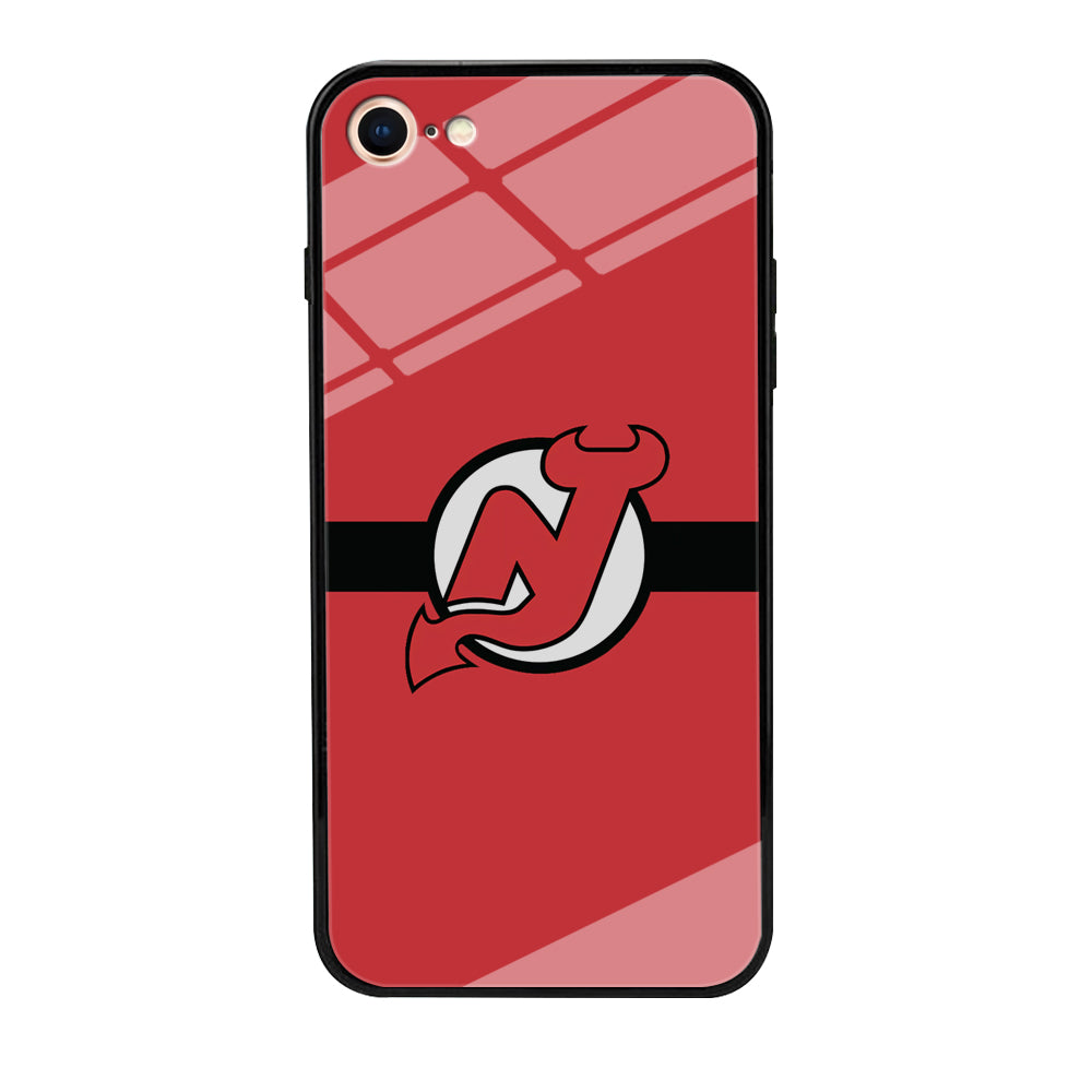 Hockey New Jersey Devils NHL 002 iPhone SE 3 2022 Case-Phone Case-Tempered Glass Case-Altracase