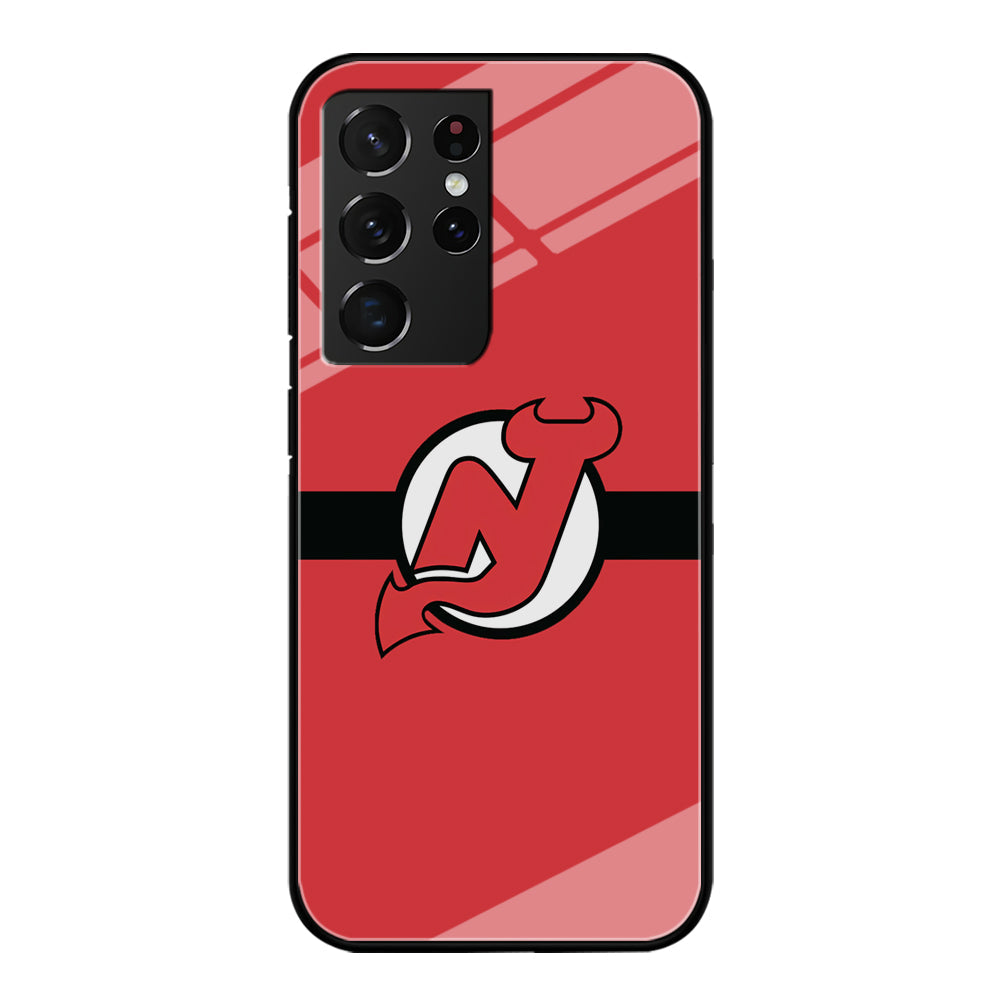 Hockey New Jersey Devils NHL 002 Samsung Galaxy S23 Ultra Case-Phone Case-Tempered Glass Case-Altracase